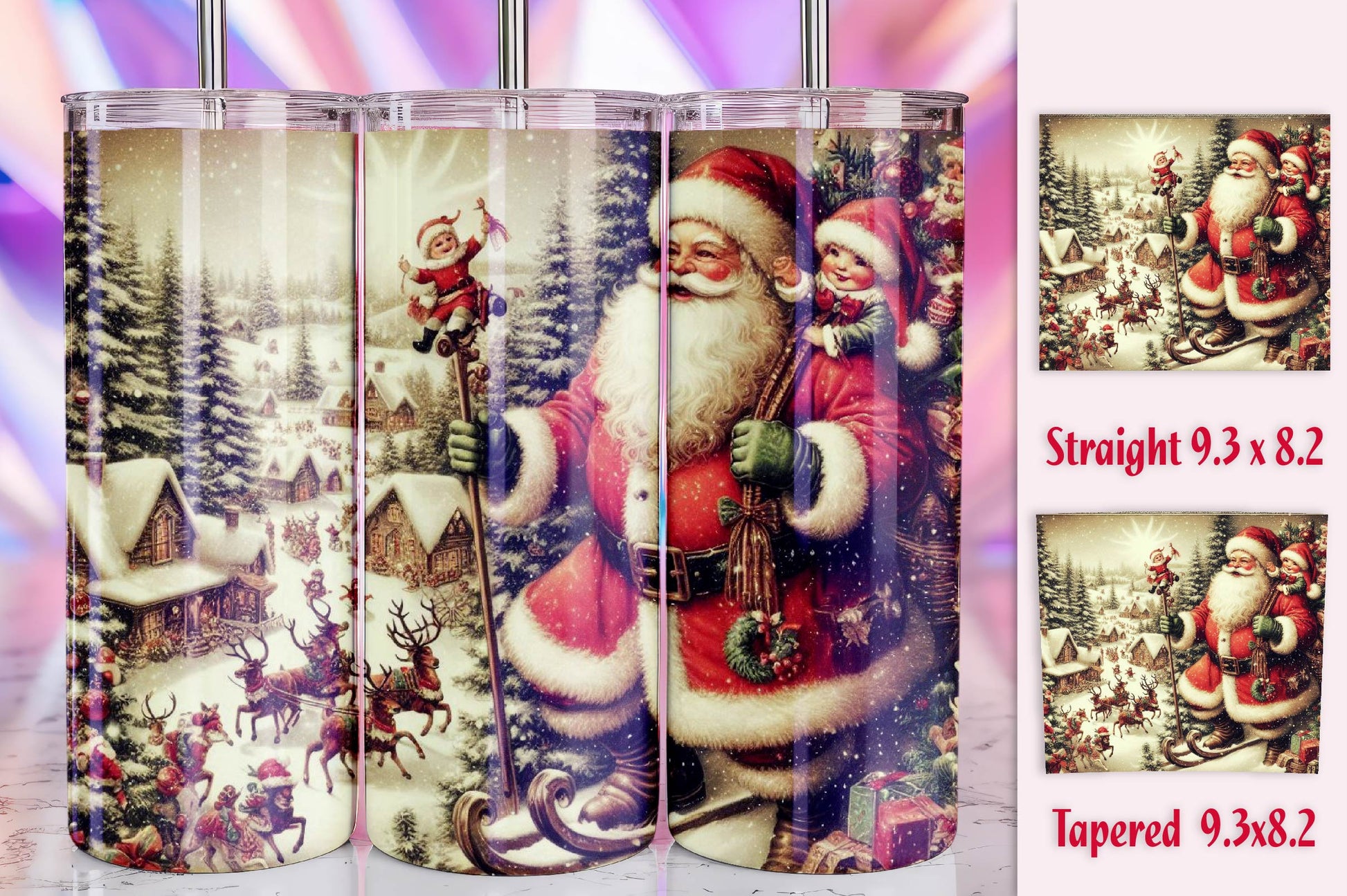 Christmas Santa Tumbler Bundle 5 - CraftNest - Digital Crafting and Art