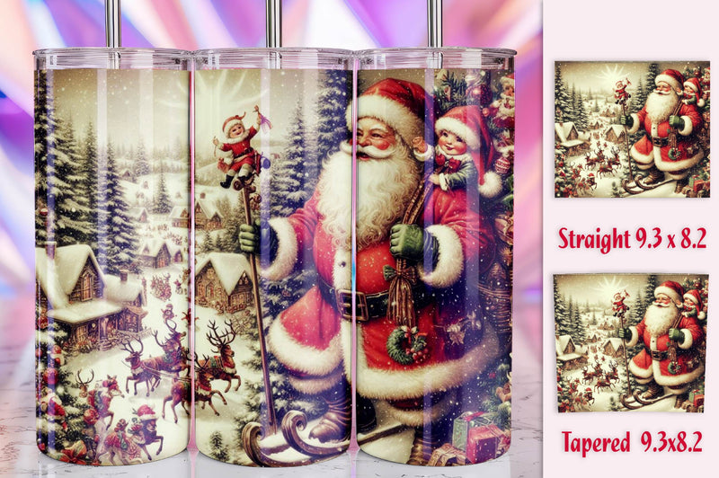 Christmas Santa Tumbler Bundle 5 - CraftNest - Digital Crafting and Art