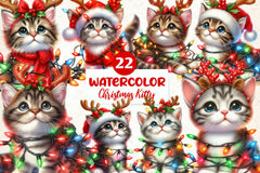 Christmas Kitty Clipart Bundle - CraftNest - Digital Crafting and Art