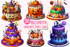Halloween Party Cake Clipart Bundle