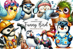 Quirky Funny Bird Clipart Bundle 3 - CraftNest - Digital Crafting and Art