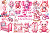 Pink Baby Girl Nursery Clipart Bundle 4