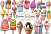 Summer Ice Cream Clipart Bundle 4