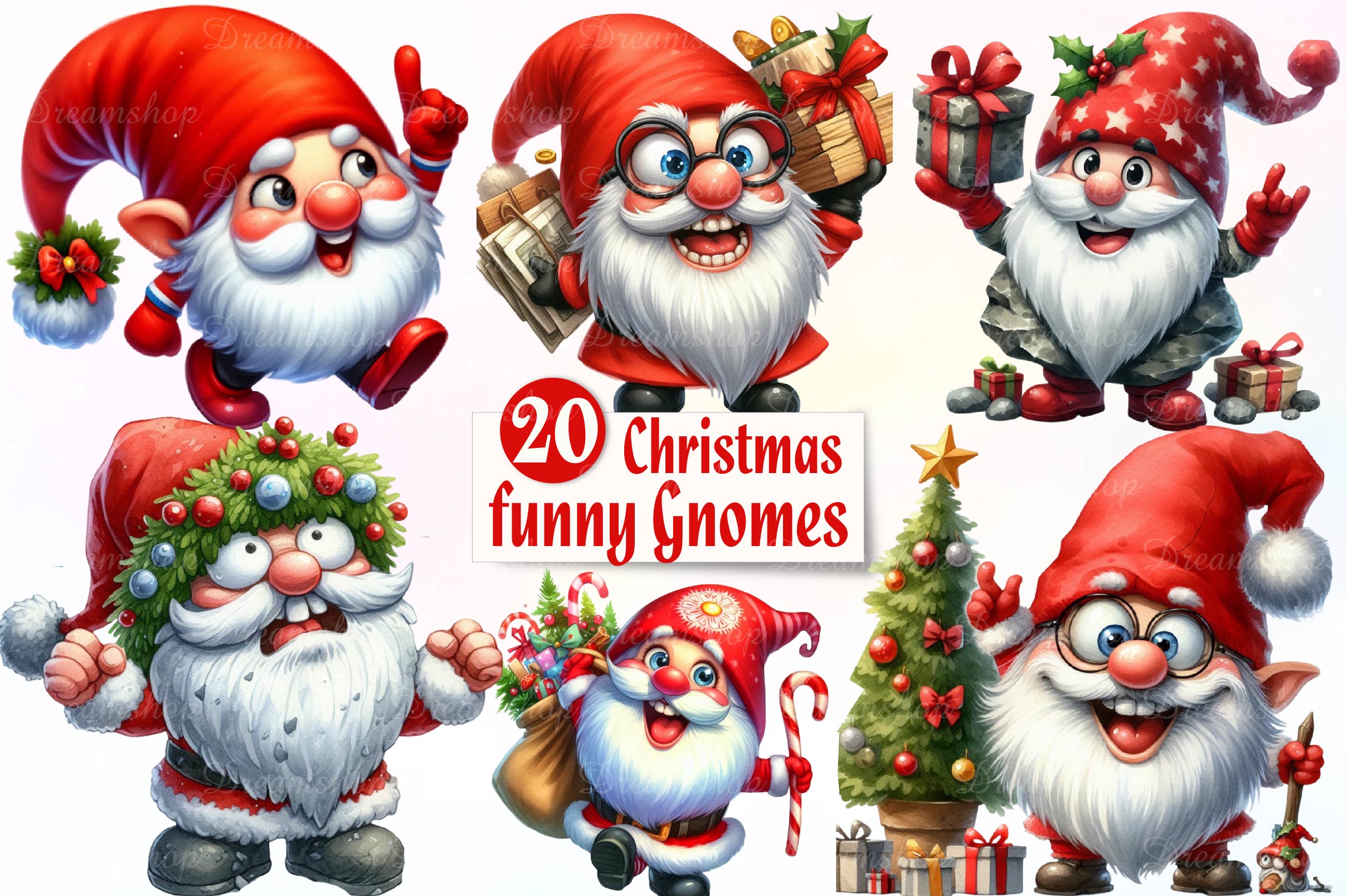 Rock Gnomes Clipart Bundle - CraftNest - Digital Crafting and Art