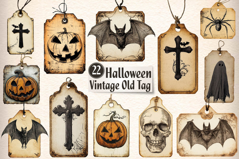 Gothic Vintage Old Tag Clipart Bundle - CraftNest - Digital Crafting and Art