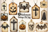 Gothic Vintage Old Tag Clipart Bundle