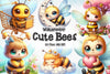 Cute Bee Clipart Bundle