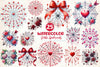 Valentine Gothic Spiderwebs Clipart Bundle