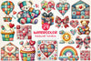 Patchwork Valentines Day Clipart Bundle