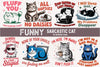 Funny Sarcastic Cat Clipart Bundle