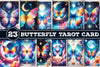 Magic And Celestial Butterfly Tarot Card Clipart Bundle