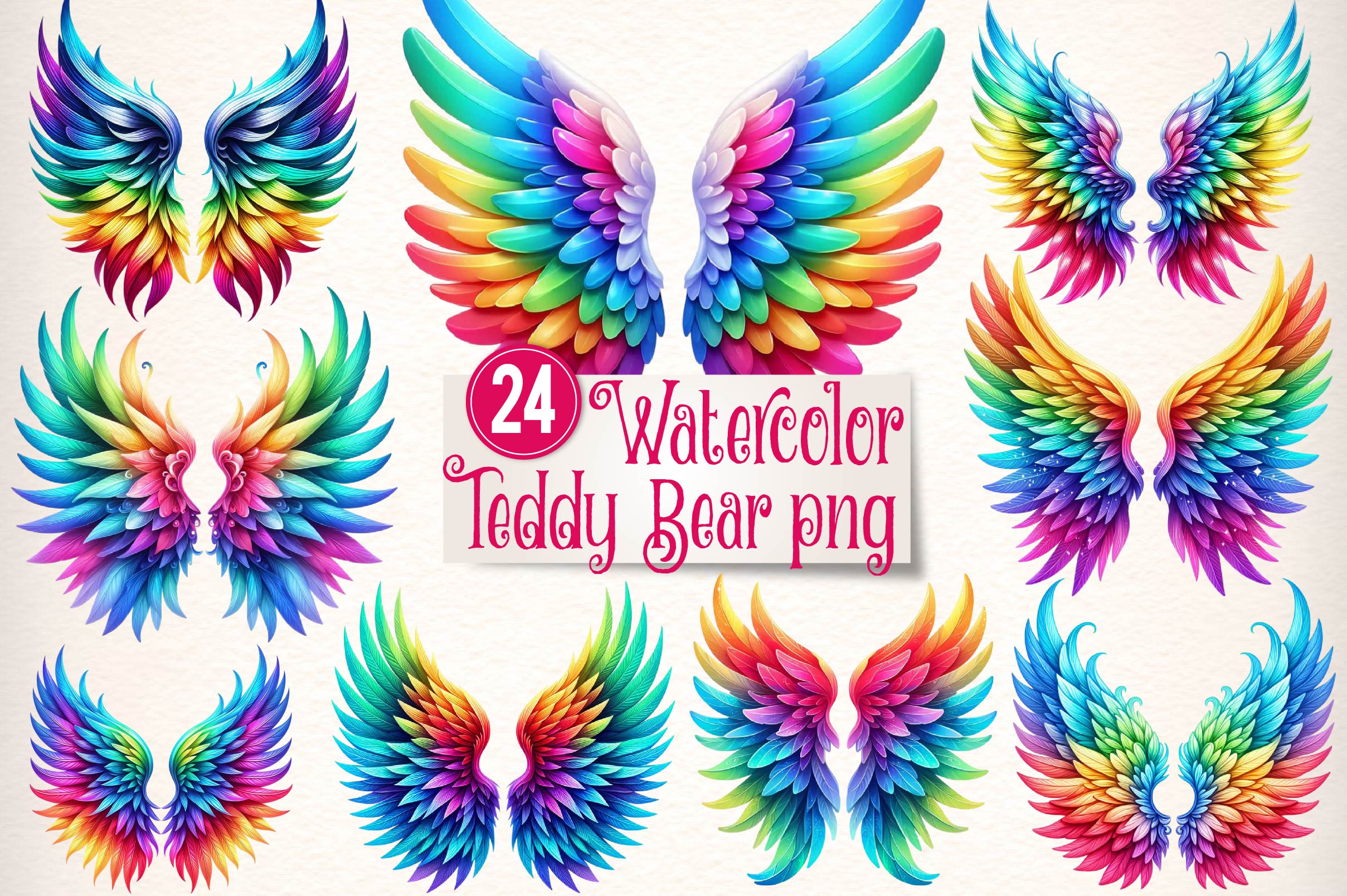 Angel Wings Clipart Bundle - CraftNest - Digital Crafting and Art