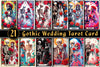 Gothic Wedding Tarot Card Clipart Bundle