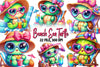 Chic Beach Sea Turtle Clipart Bundle