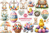 Colorful Easter Clipart Bundle