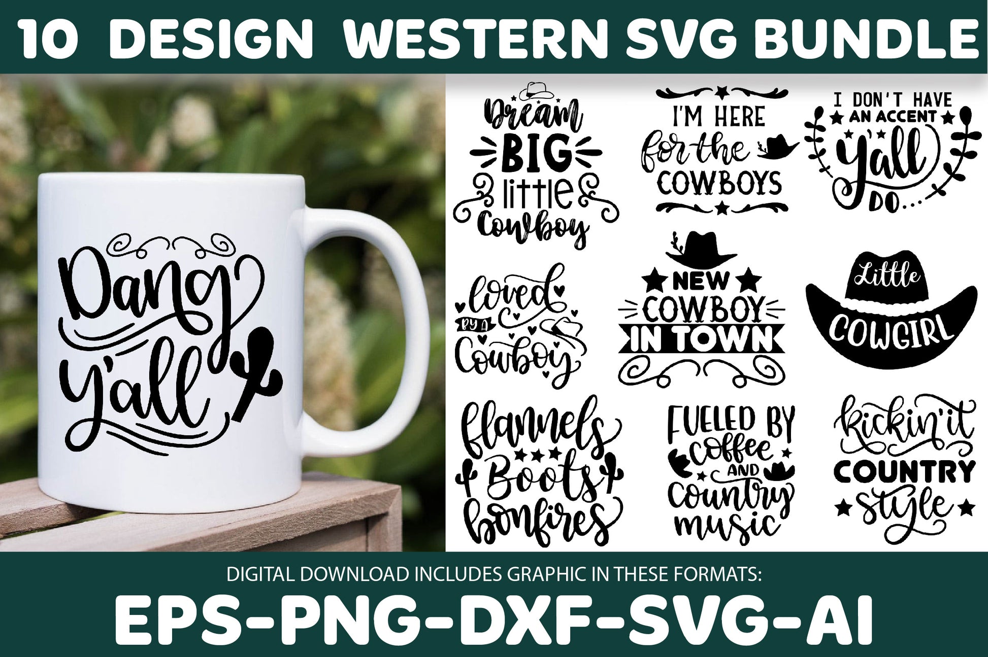 Western SVG Bundle 1 - CraftNest - Digital Crafting and Art