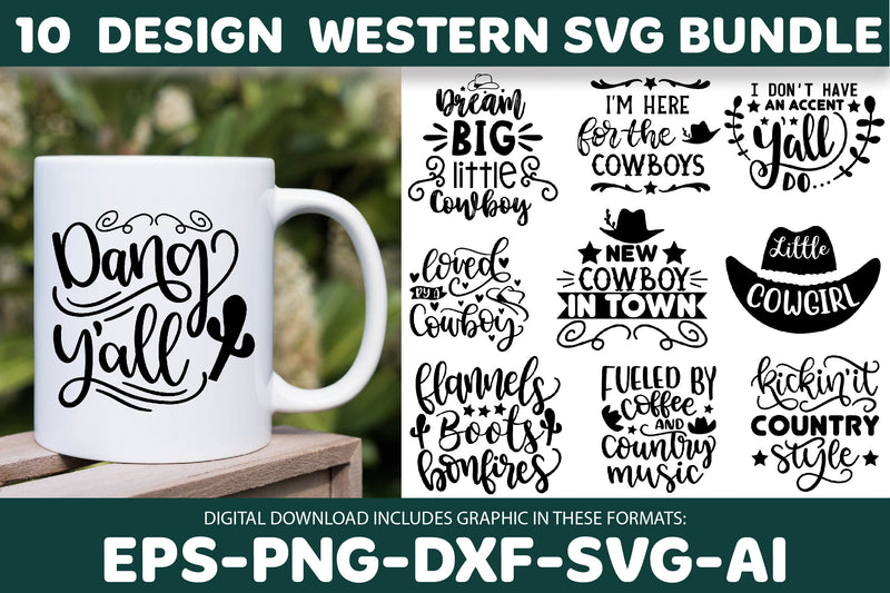 Western SVG Bundle 1 - CraftNest - Digital Crafting and Art