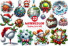 Christmas Sport Balls Clipart Bundle