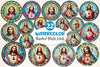 Stained Glass Jesus Clipart Bundle