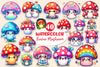 Kawaii Mushroom Clipart Bundle