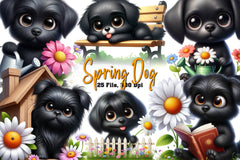 Spring Dog Clipart Bundle - CraftNest - Digital Crafting and Art