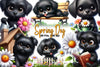Spring Dog Clipart Bundle