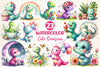 Cute Dinosaur Clipart Bundle 3