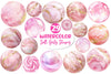 Soft Girly Round Shapes Clipart Bundle 2