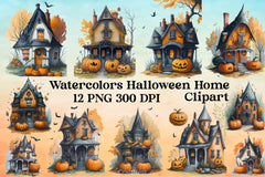 Halloween Home Clipart Bundle - CraftNest - Digital Crafting and Art