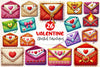Valentine Crochet Envelopes Clipart Bundle 2