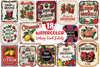 Vintage Food Labels Illustration Clipart Bundle