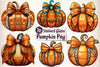 Stained Glass Pumpkin Clipart Bundle