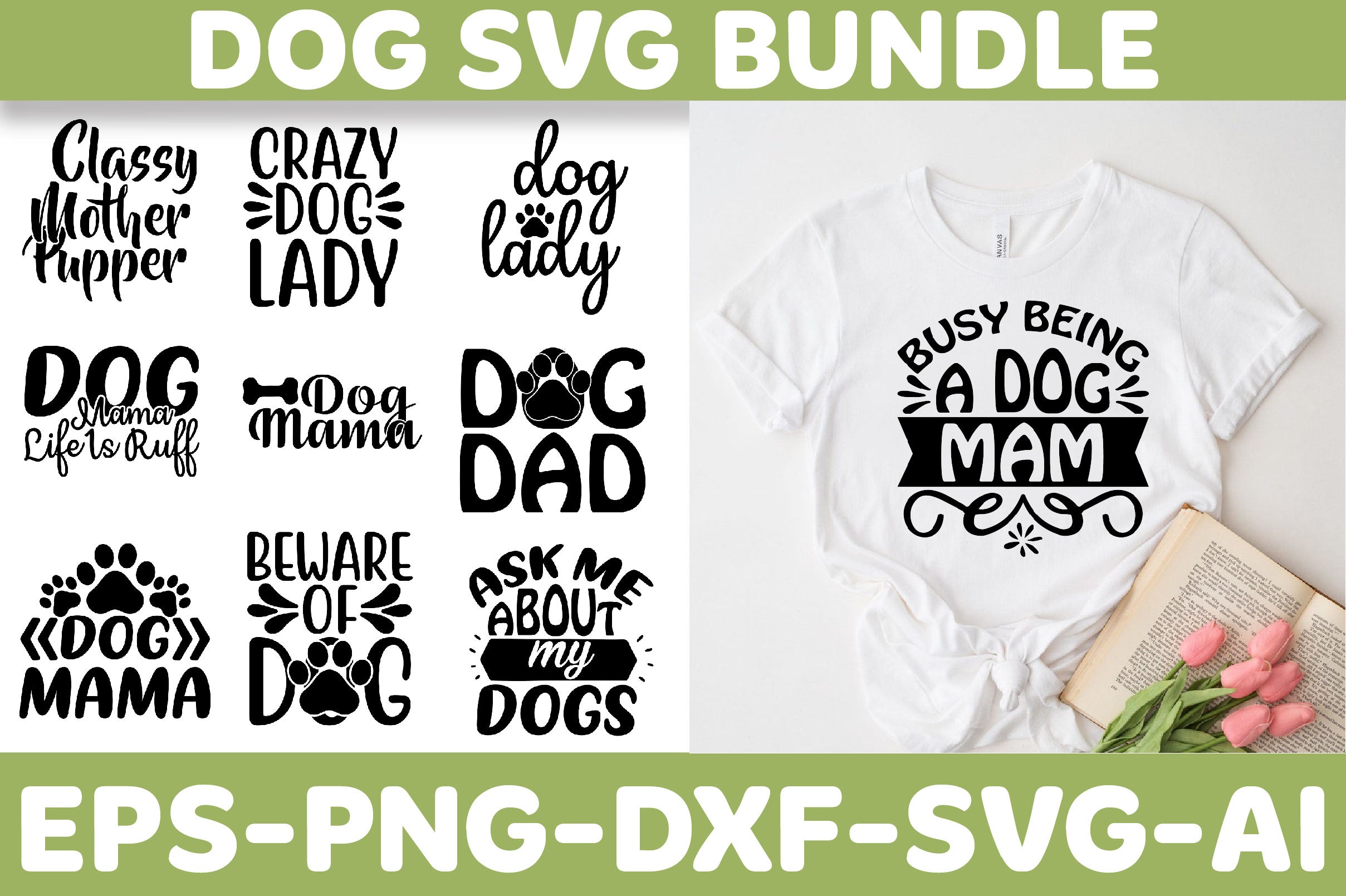 Dog SVG Bundle 19 - CraftNest - Digital Crafting and Art