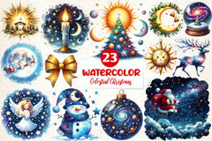 Celestial Christmas Clipart Bundle - CraftNest - Digital Crafting and Art