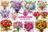 Rose Bouquets Clipart Bundle