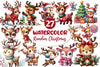 Cute Reindeer Christmas Clipart Bundle