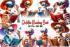 Skeleton Reading Book Clipart Bundle