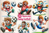 Funny Football Clipart Bundle