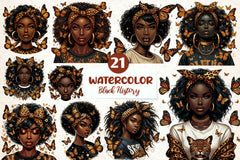 Black History Month Clipart Bundle - CraftNest - Digital Crafting and Art