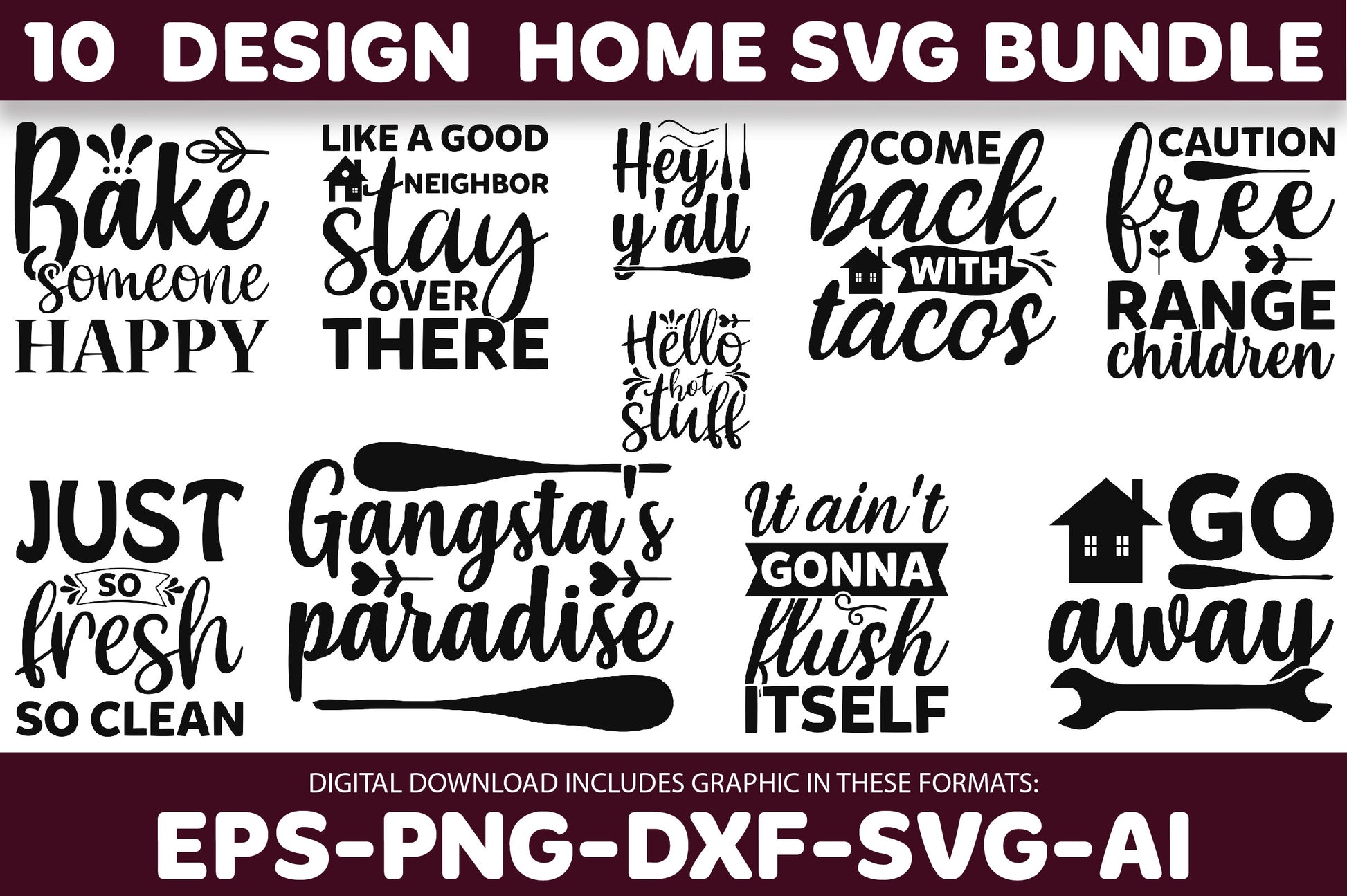Home And Sign SVG Bundle - CraftNest - Digital Crafting and Art