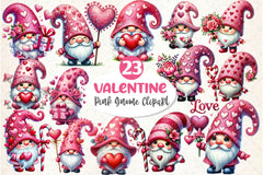 Valentine Gnome Clipart Bundle 5 - CraftNest - Digital Crafting and Art