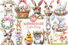 Easter Party Clipart Bundle - CraftNest - Digital Crafting and Art