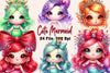 Cute Mermaid Clipart Bundle 1