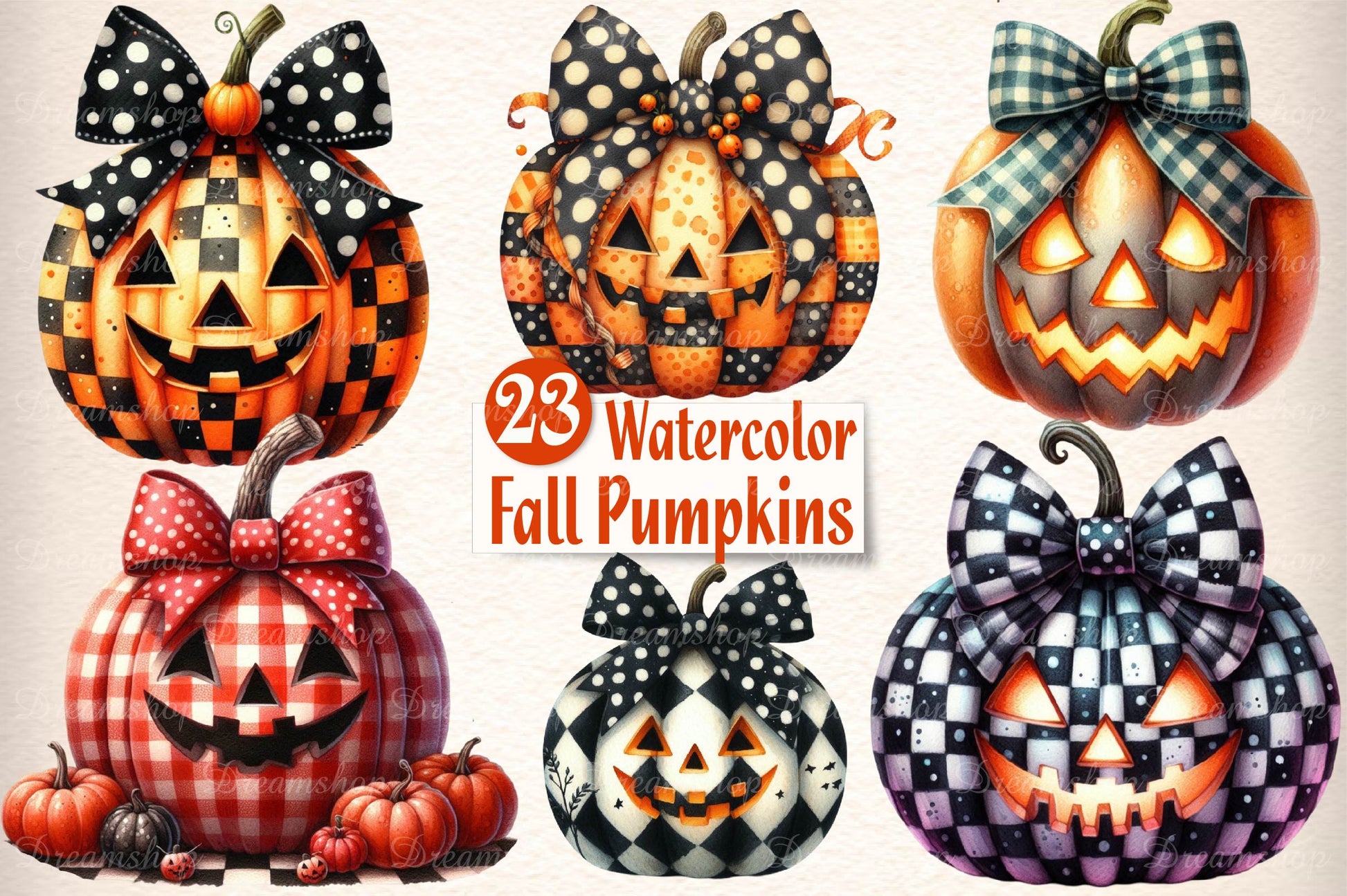 Fall Pumpkins Clipart Bundle - CraftNest - Digital Crafting and Art