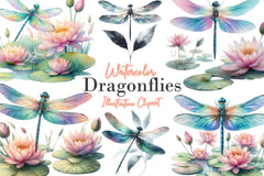 Dragonflies Clipart Bundle - CraftNest - Digital Crafting and Art