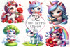 Cute Unicorn Clipart Bundle 2