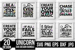 Unicorn SVG Bundle 12 - CraftNest - Digital Crafting and Art
