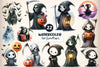 Cute Grim Reaper Clipart Bundle