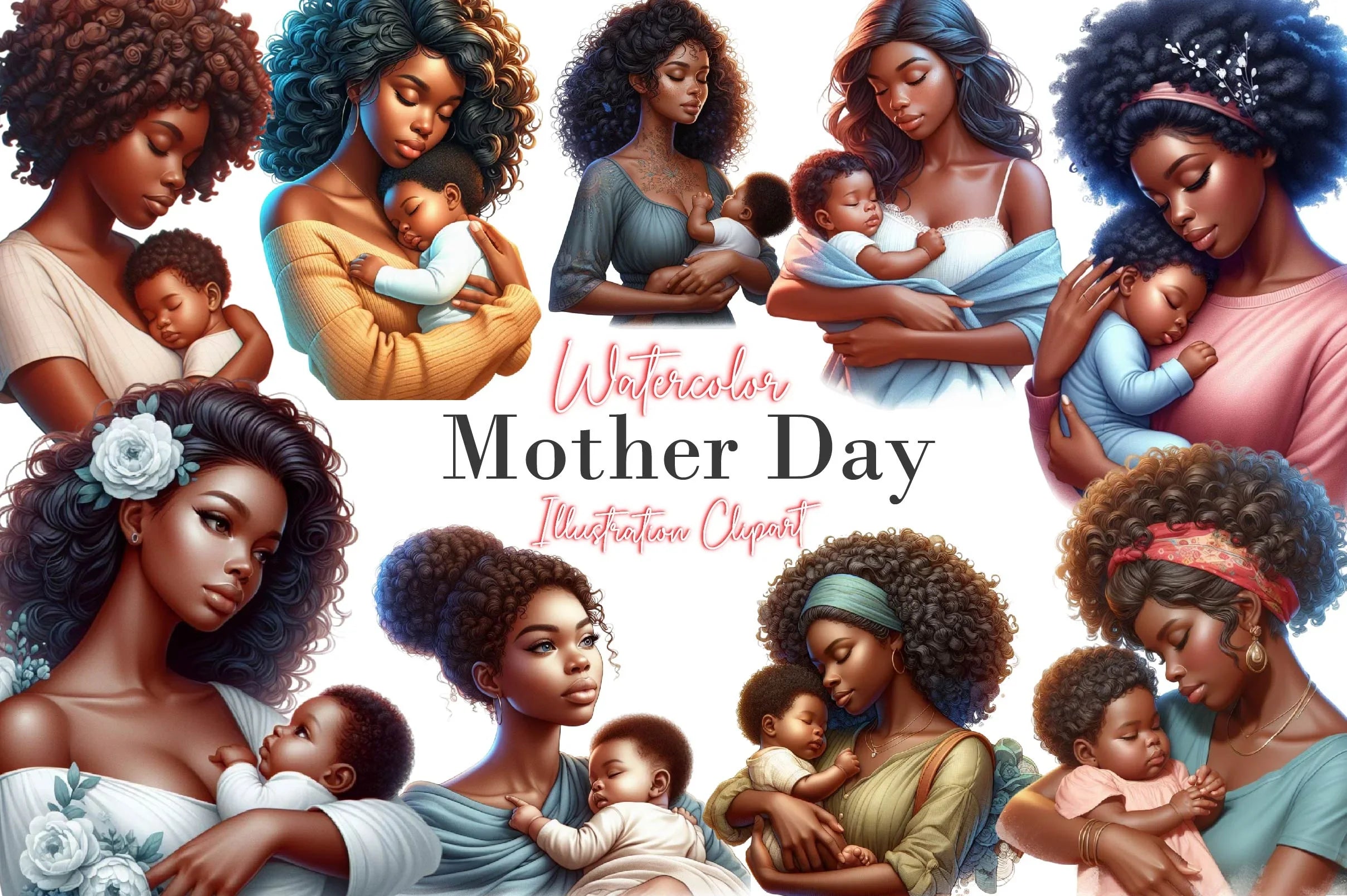 Mother Day Clipart Bundle 2 - CraftNest - Digital Crafting and Art