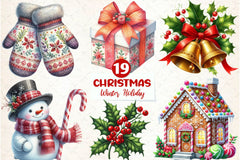 Winter Wonderland Holiday Clipart Bundle - CraftNest - Digital Crafting and Art